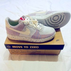 AF1 Crater Flyknit Grey/White Pure Platinum